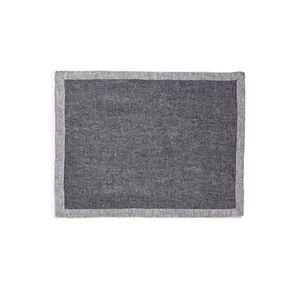 6x Hotel Collection Modern Table Linens Herringbone Navy 14" x 19" Placemats
